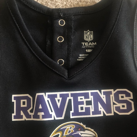 Toddler Black and Purple Ravens dress with matching bloomers. 18M - Picture 3 of 3